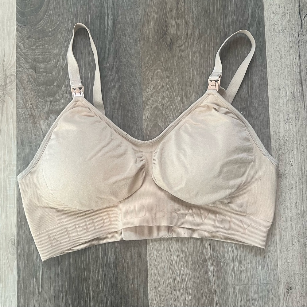 Kindred Bravely Nursing Bra Tan size Medium